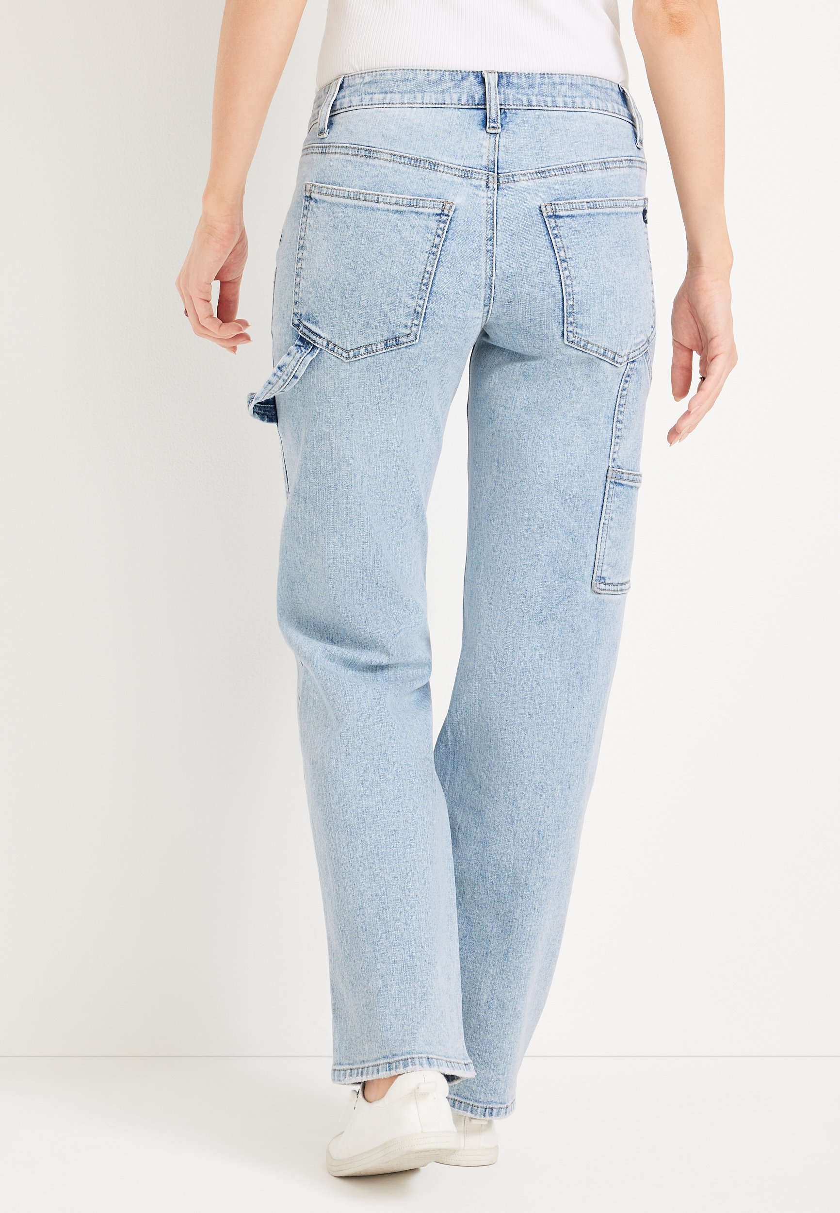 m jeans by maurices&trade; Straight 90s Low Rise Carpenter Jean, C2806, large