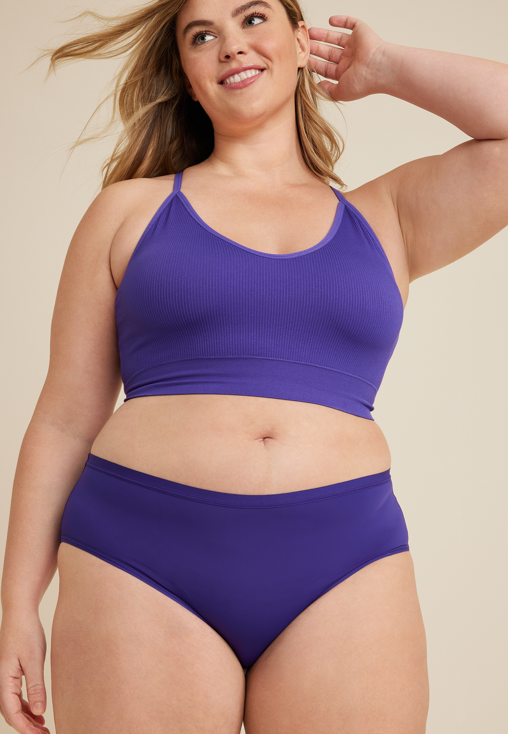 True Stretch Smooth Jersey Hipster Panty, C9385, large