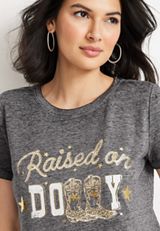 Raised On Dolly Graphic Tee, C151, small