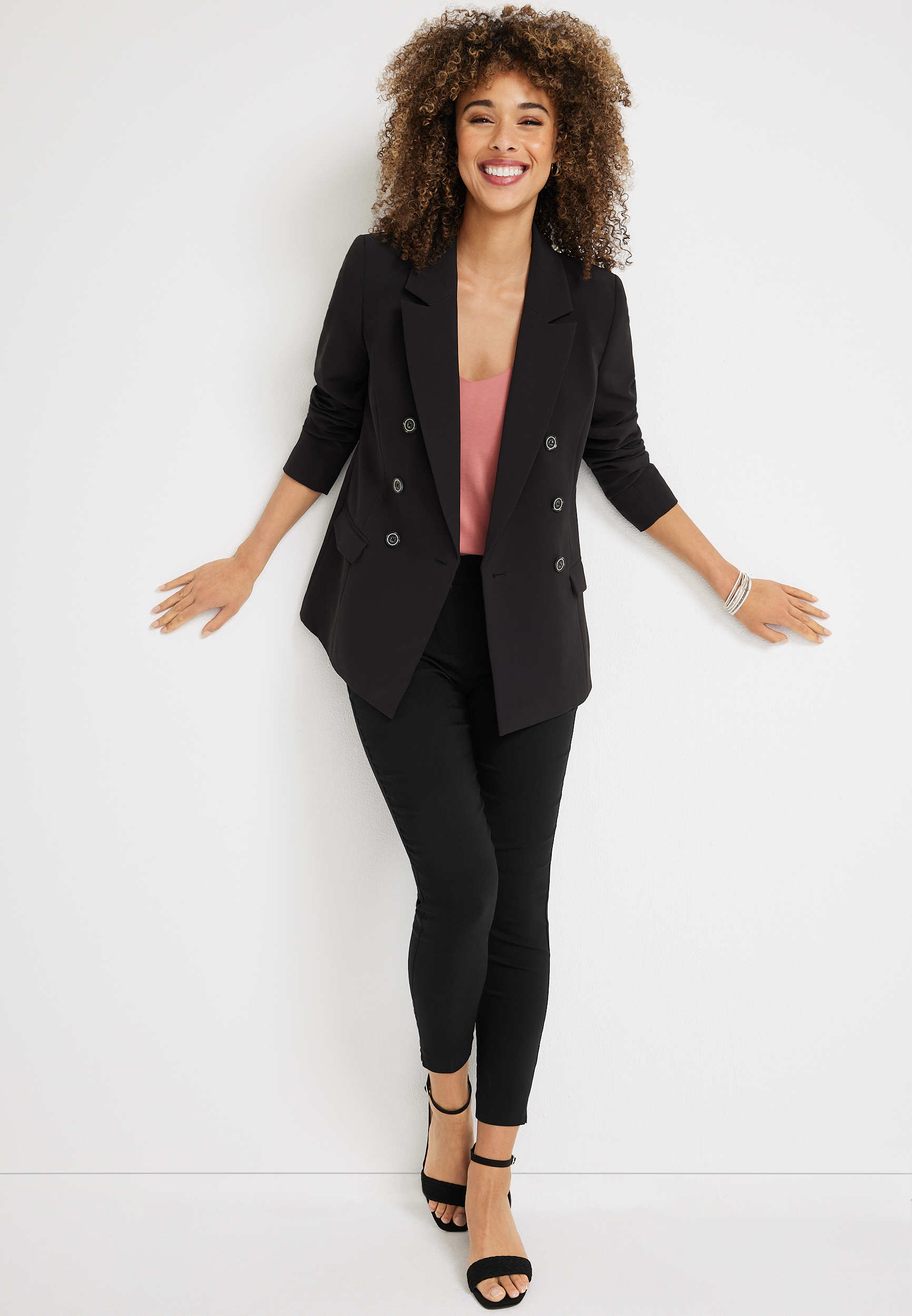 Bengaline Constructed Waist Mid Rise Skinny Dress Pant, C106, large
