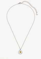 Pressed Flower Pendant Necklace, , small