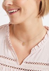 Pressed Flower Pendant Necklace, , small