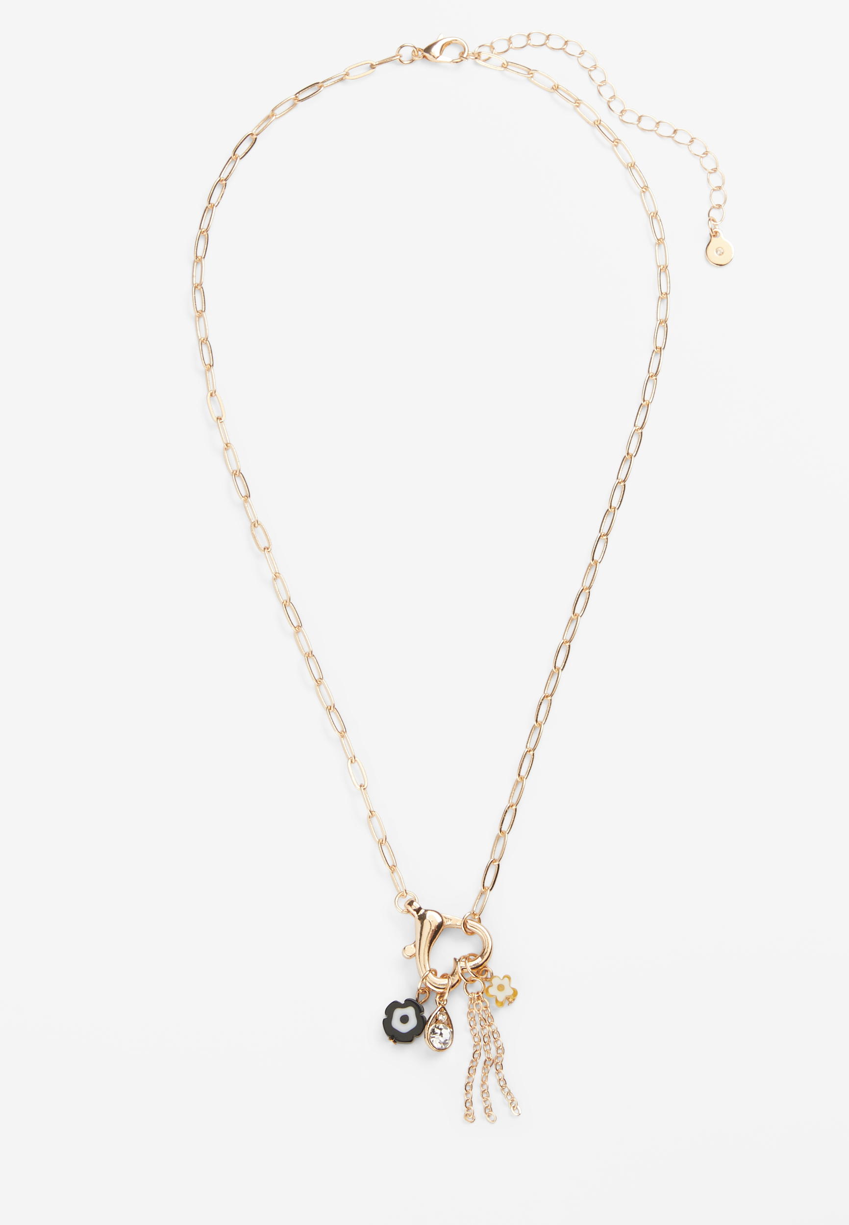 Heart Cluster Pendant Necklace, , large