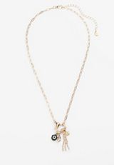 Heart Cluster Pendant Necklace, , small
