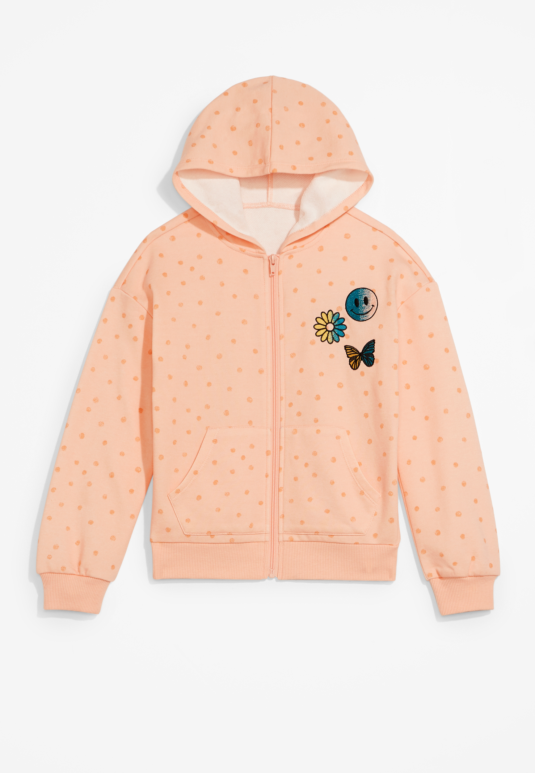 Girls Polka Dot Hoodie