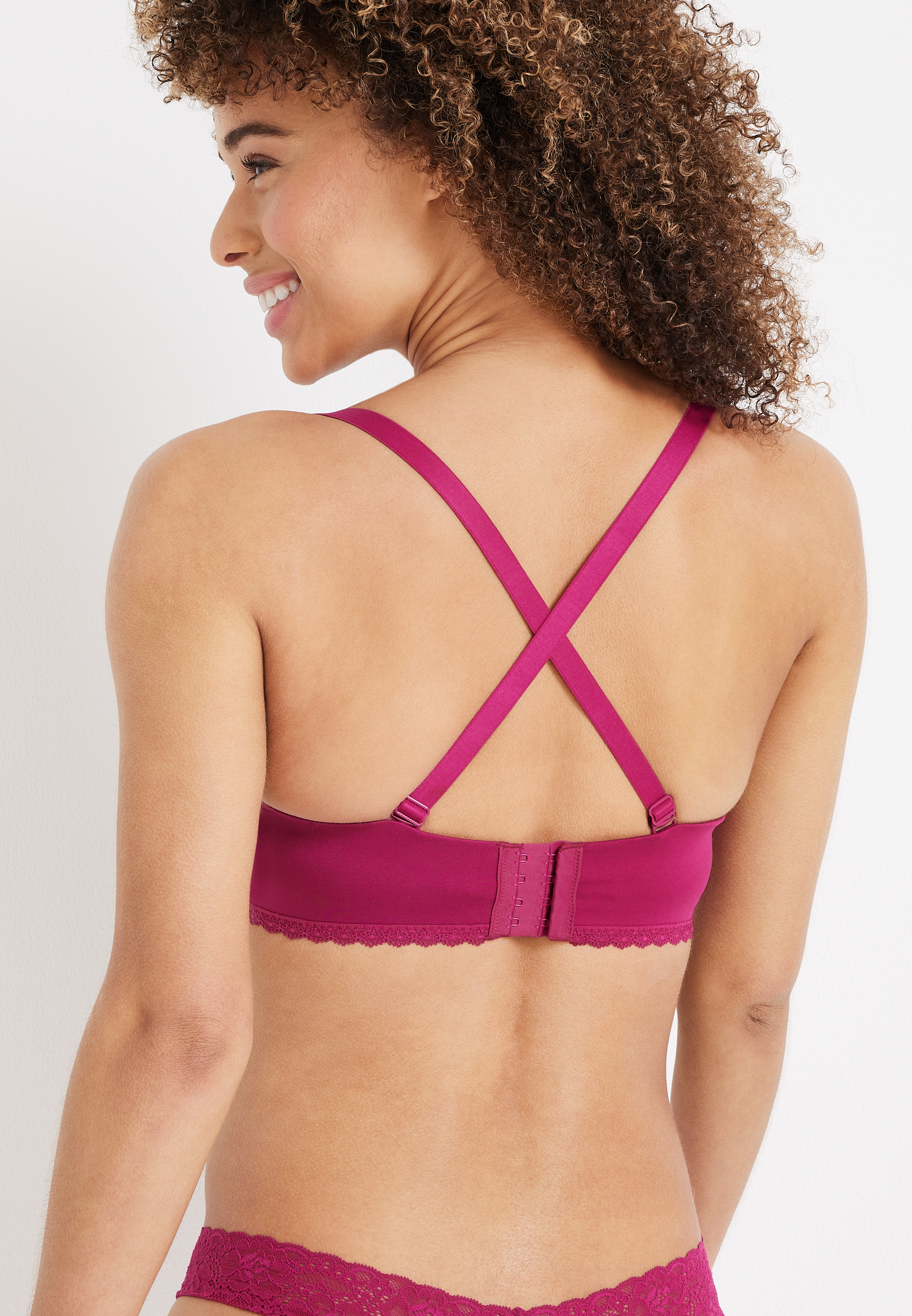 SmoothBliss Lace Trim Strapless Bra, C2301, large