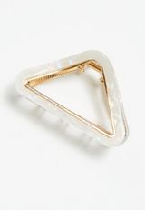Pearl Iridescent Triangle Claw Hair Clip, C223, small