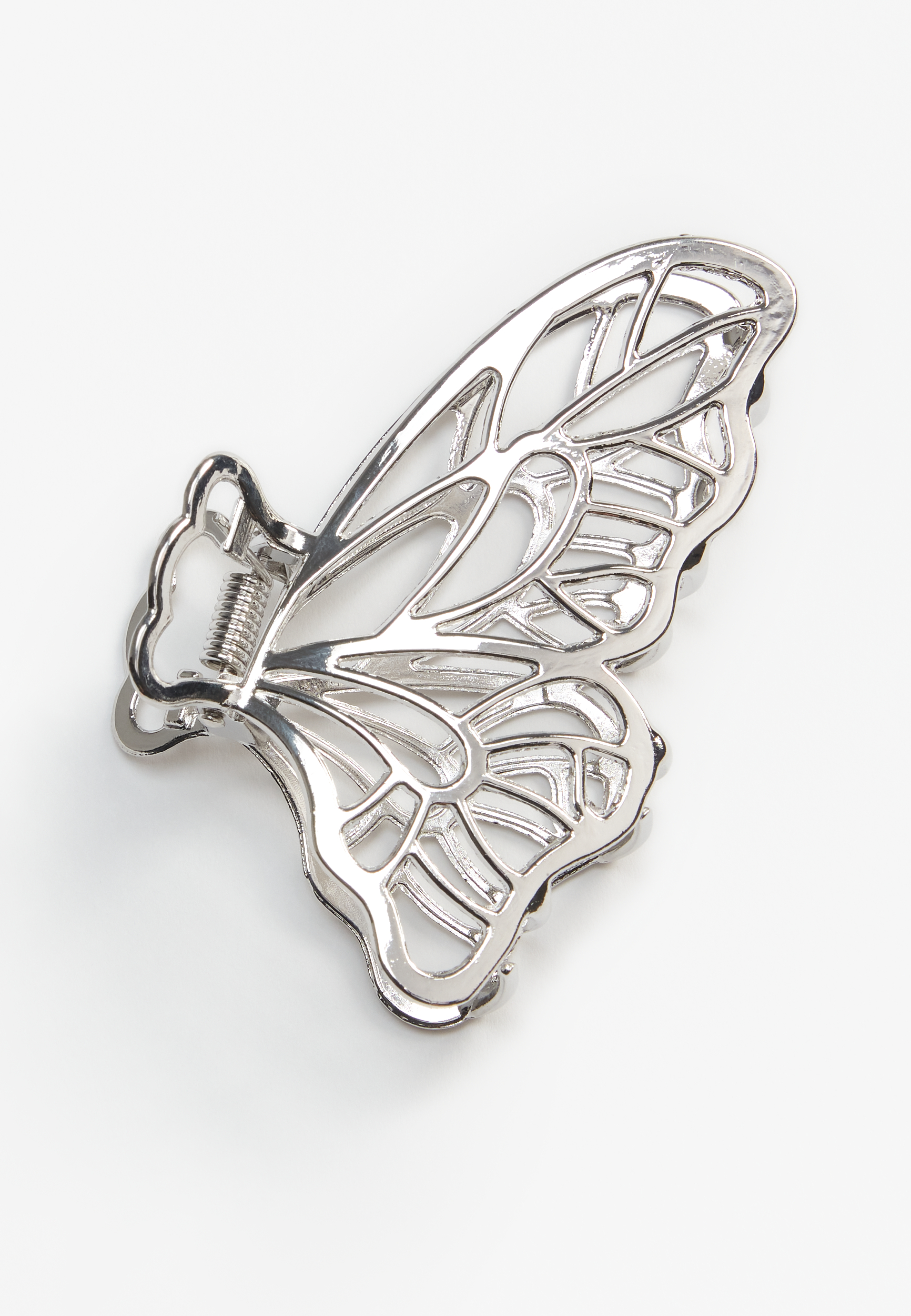 Silver Filigree Butterfly Claw Hair Clips | maurices display picture 3