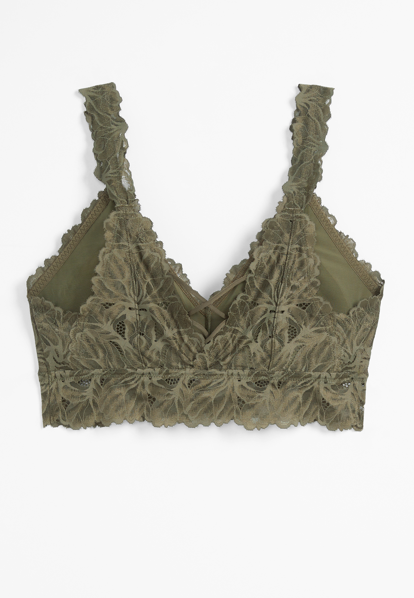 Vintage Lace Criss Cross Braletteâ€¯, C6897, large