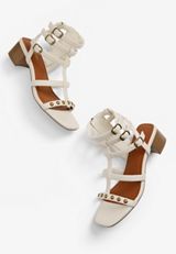 Paisley Block Heel, BONE, small
