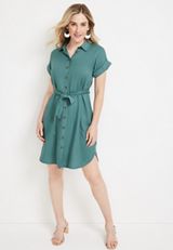 Button Down Shirt Dress, C6323, small