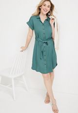 Button Down Shirt Dress, C6323, small
