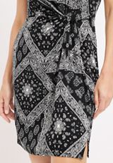 24/7 Front Knot Mini Dress, C2660, small