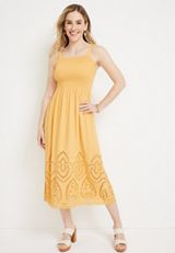 Eyelet Midi Dress, C7103, small