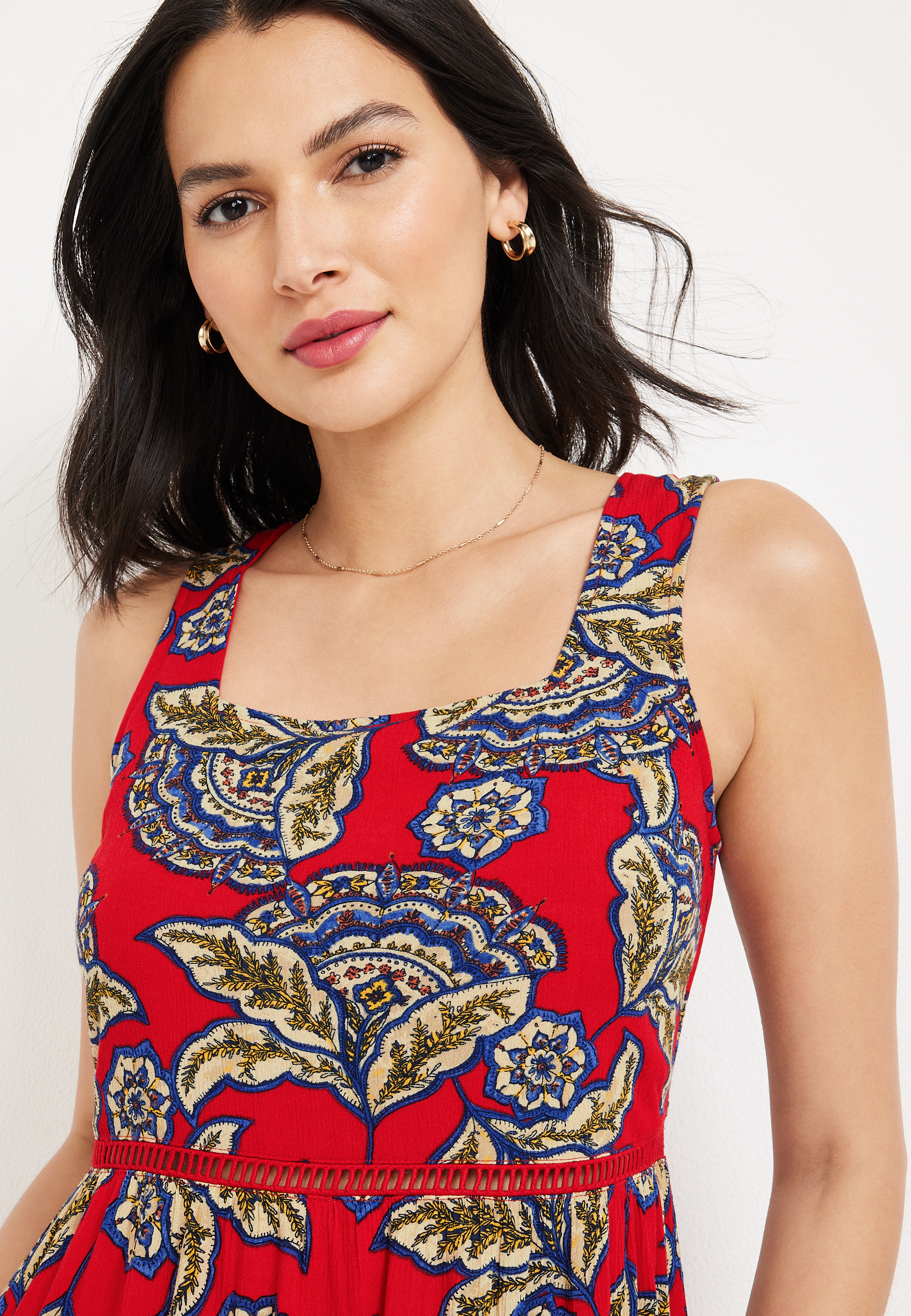 Floral Skater Dress, C6875, large