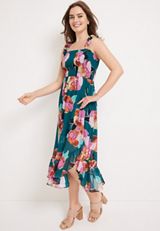 Aster Floral Off The Shoulder Midi Dress, C3557, small
