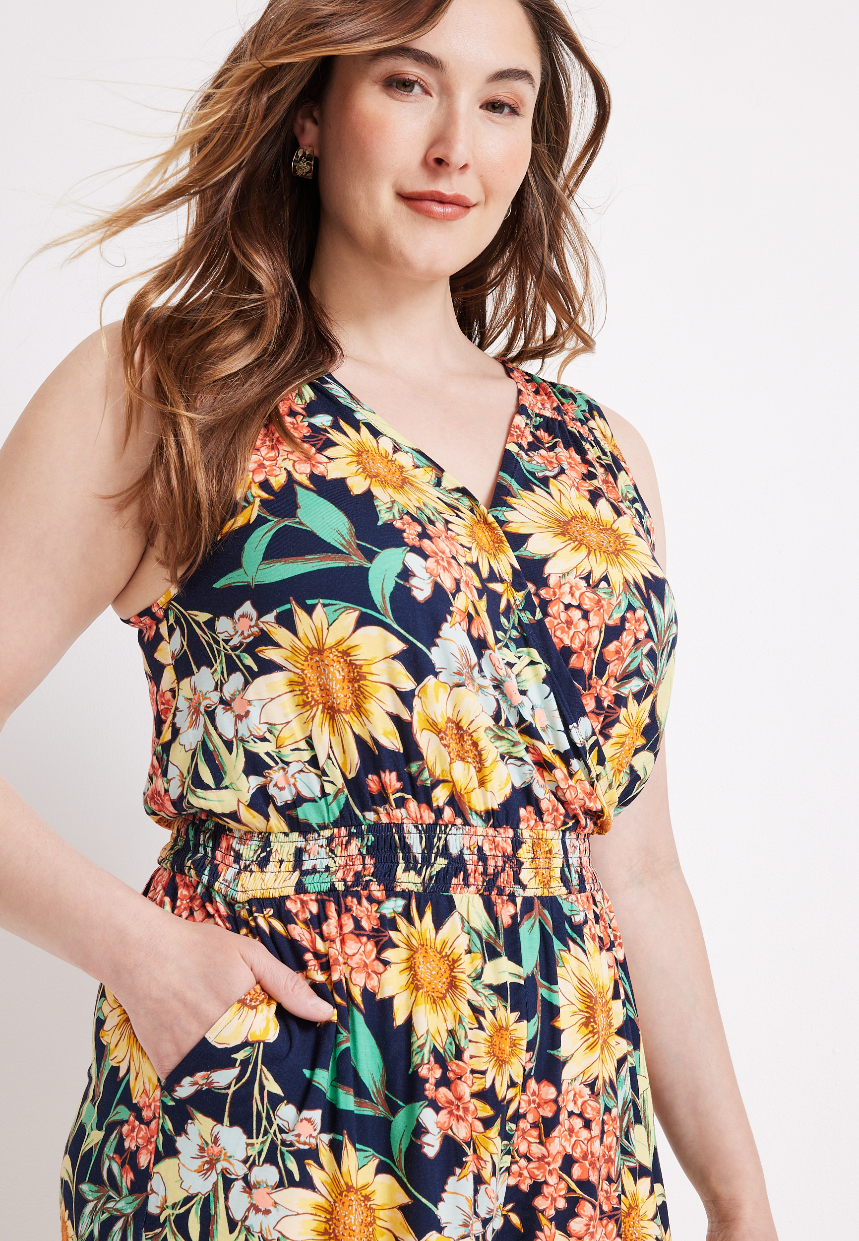 Plus Size 24/7 Floral Romper