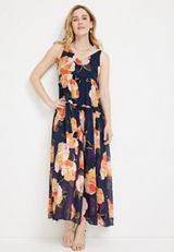 Floral Tiered Maxi Dress, , small