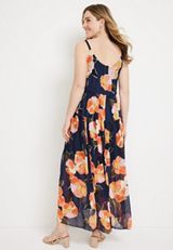 Floral Tiered Maxi Dress, , small