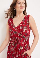 24/7 Floral Cropped Jumpsuit, C6875, small