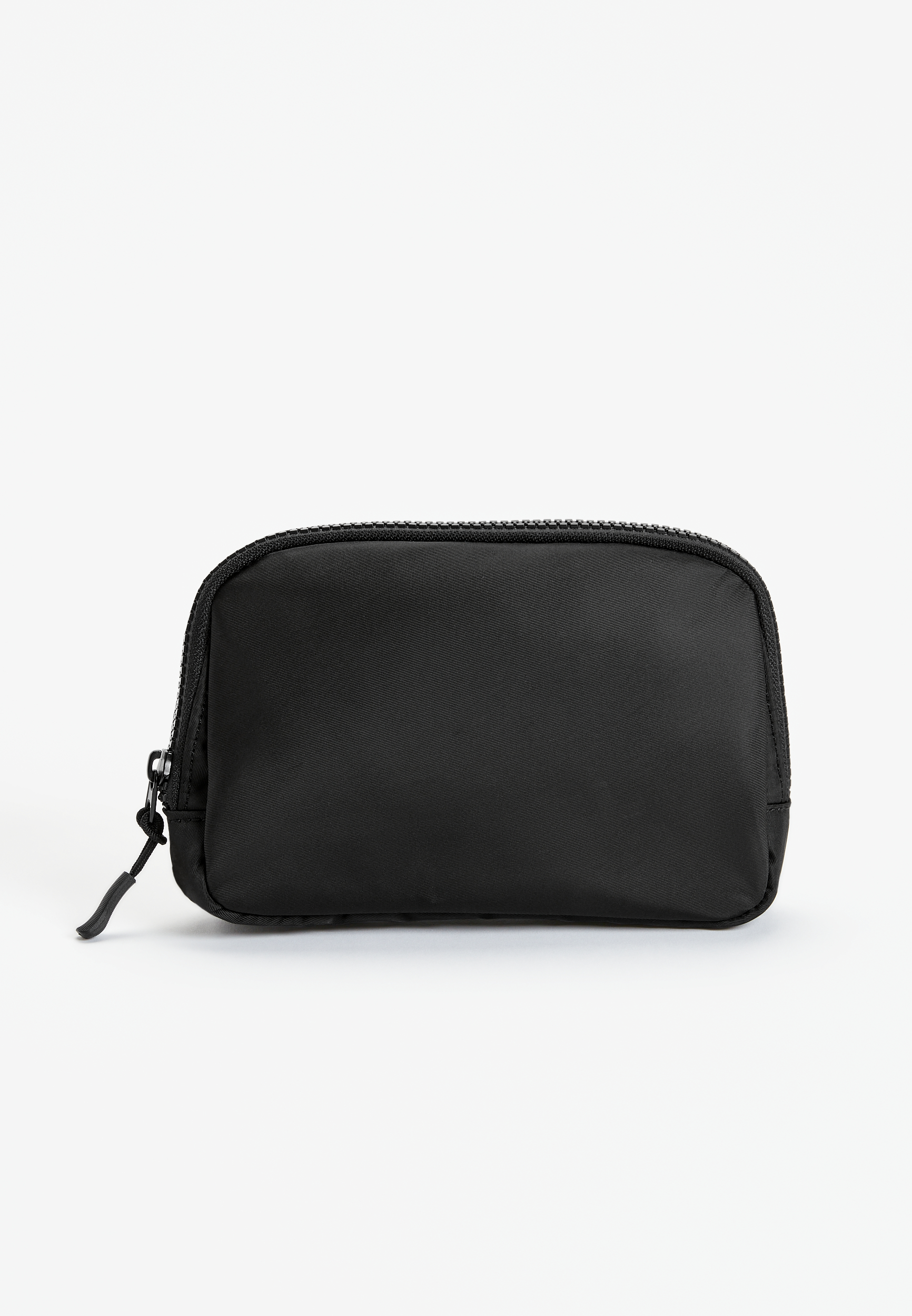 Solid Crossbody Belt Bag, BLACK, large