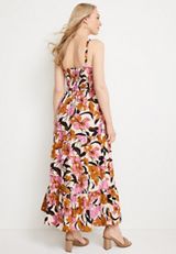Floral Tiered Maxi Dress, C2754, small
