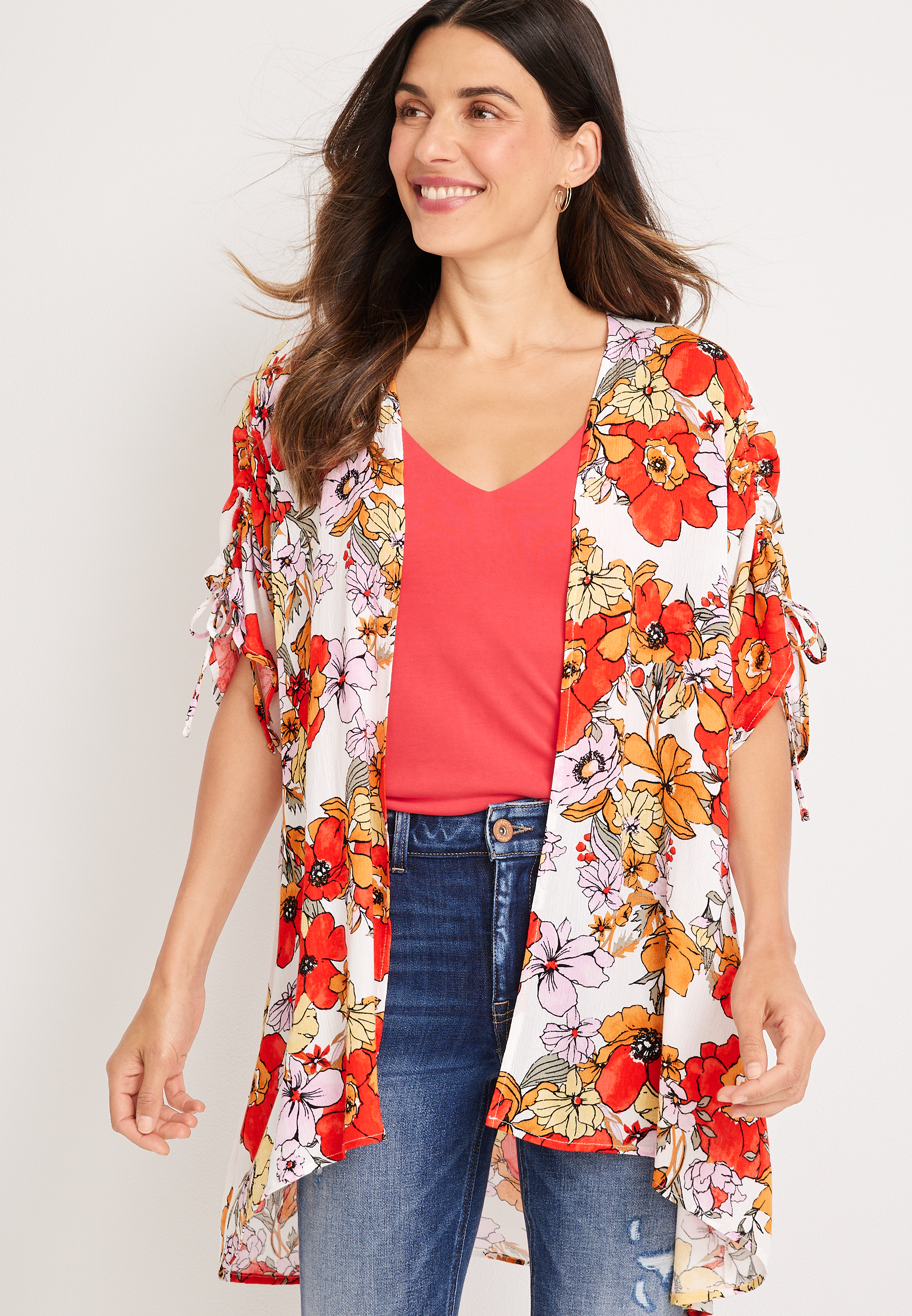 【unoaウノア】Degage Nosleeve /Harmonyflowers Diamond Flower Earrings - Nuha Jewelers