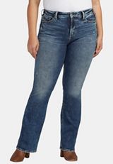 Plus Size Silver Jeans Co.&reg; Suki Bootcut Curvy Mid Rise Jean, C258, small