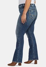 Plus Size Silver Jeans Co.&reg; Suki Bootcut Curvy Mid Rise Jean, C258, small