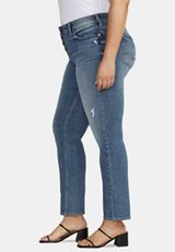 Plus Size Silver Jeans Co.&reg; Suki Straight Button Fly Curvy Mid Rise Jean, C3337, small