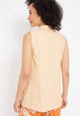 Button Blazer Vest, C1317, small