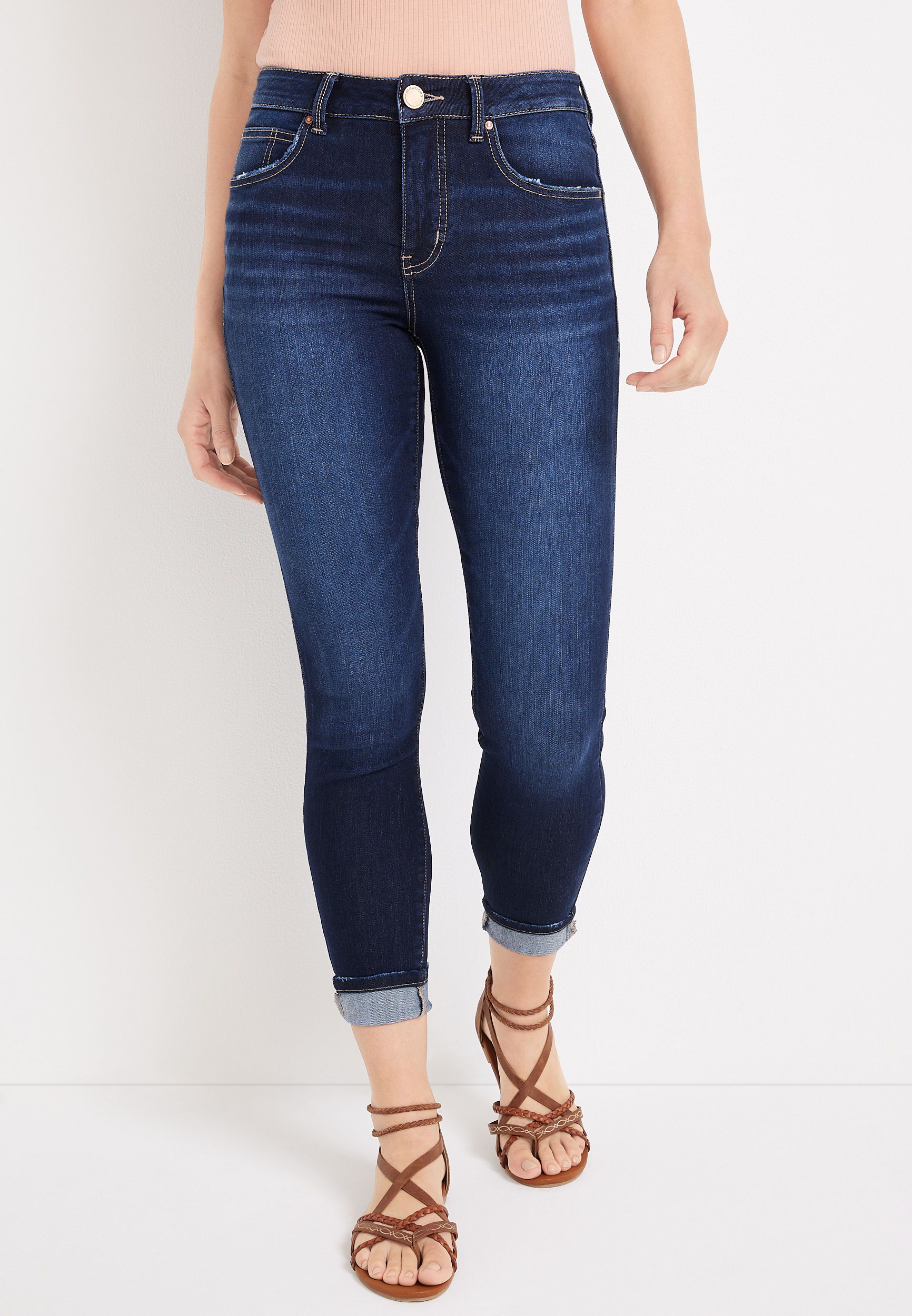 m jeans by maurices™ Cool Comfort Super Skinny High Rise Crossover