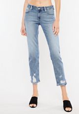 KanCan&trade; Boyfriend Mid Rise Ripped Ankle Jean, C2806, small