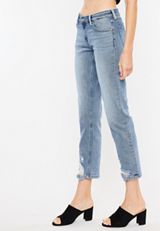 KanCan&trade; Boyfriend Mid Rise Ripped Ankle Jean, C2806, small