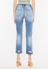 KanCan&trade; Straight High Rise Embroidered Pocket Ankle Jean, C3337, small
