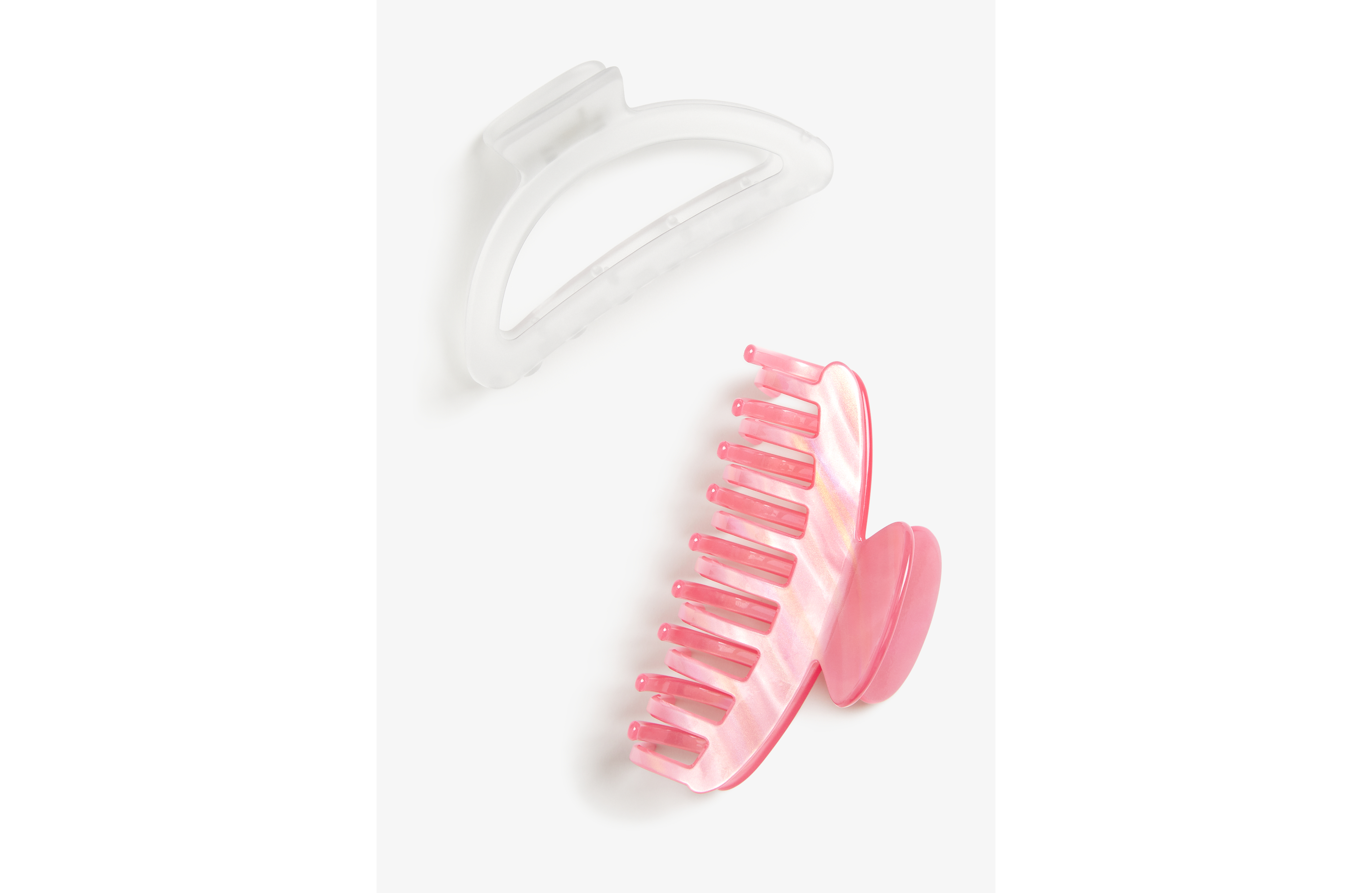2 Pack Frosted Claw Hair Clips