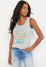 Lake Life Graphic Tank, LIGHT HEATHER GRAY, small