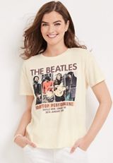 The Beatles Graphic Tee, ECRU, small