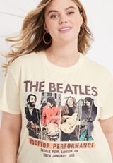 Plus Size The Beatles Graphic Tee, C2789, small