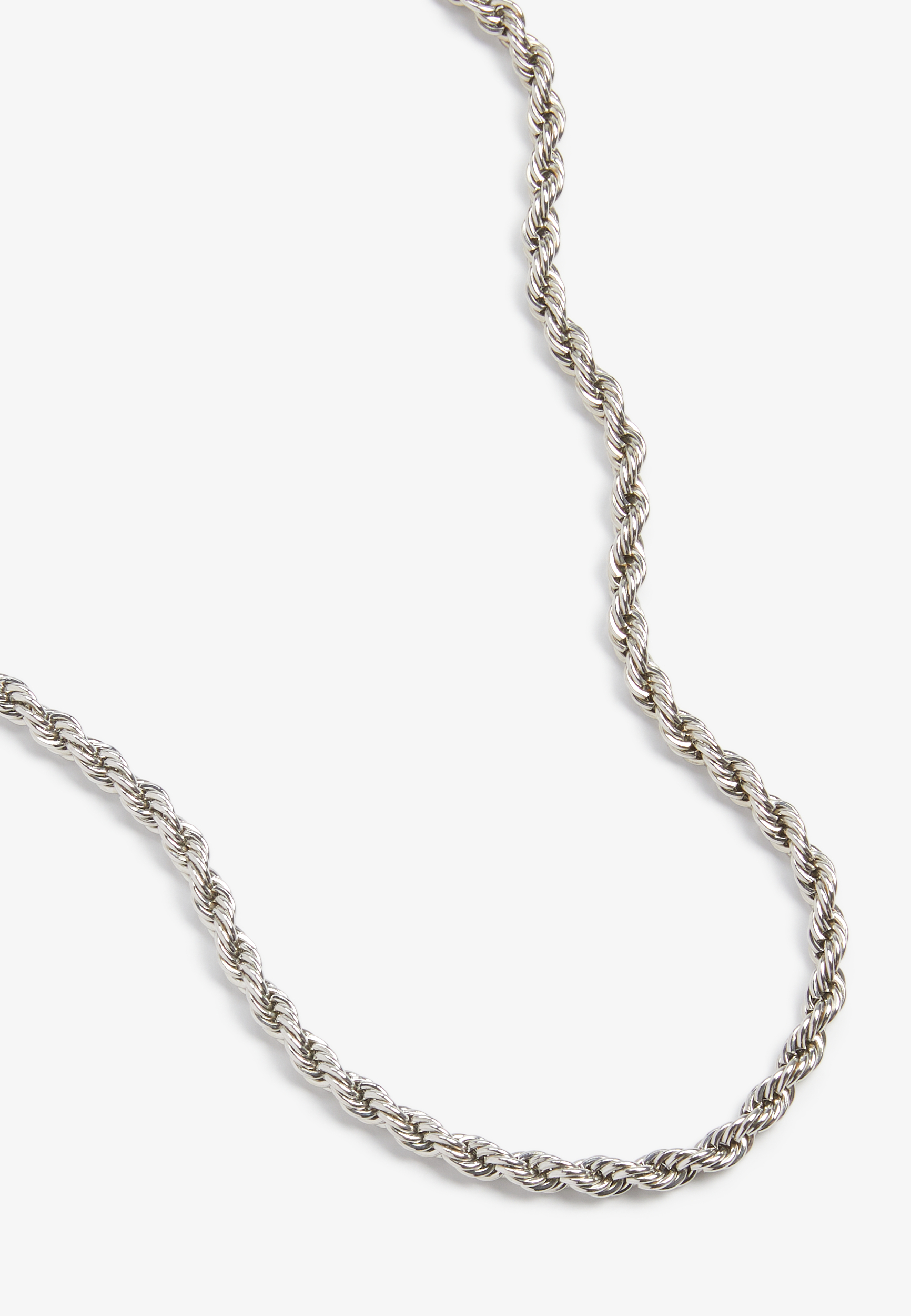 Silver Twisted Chunky Chain Necklace maurices