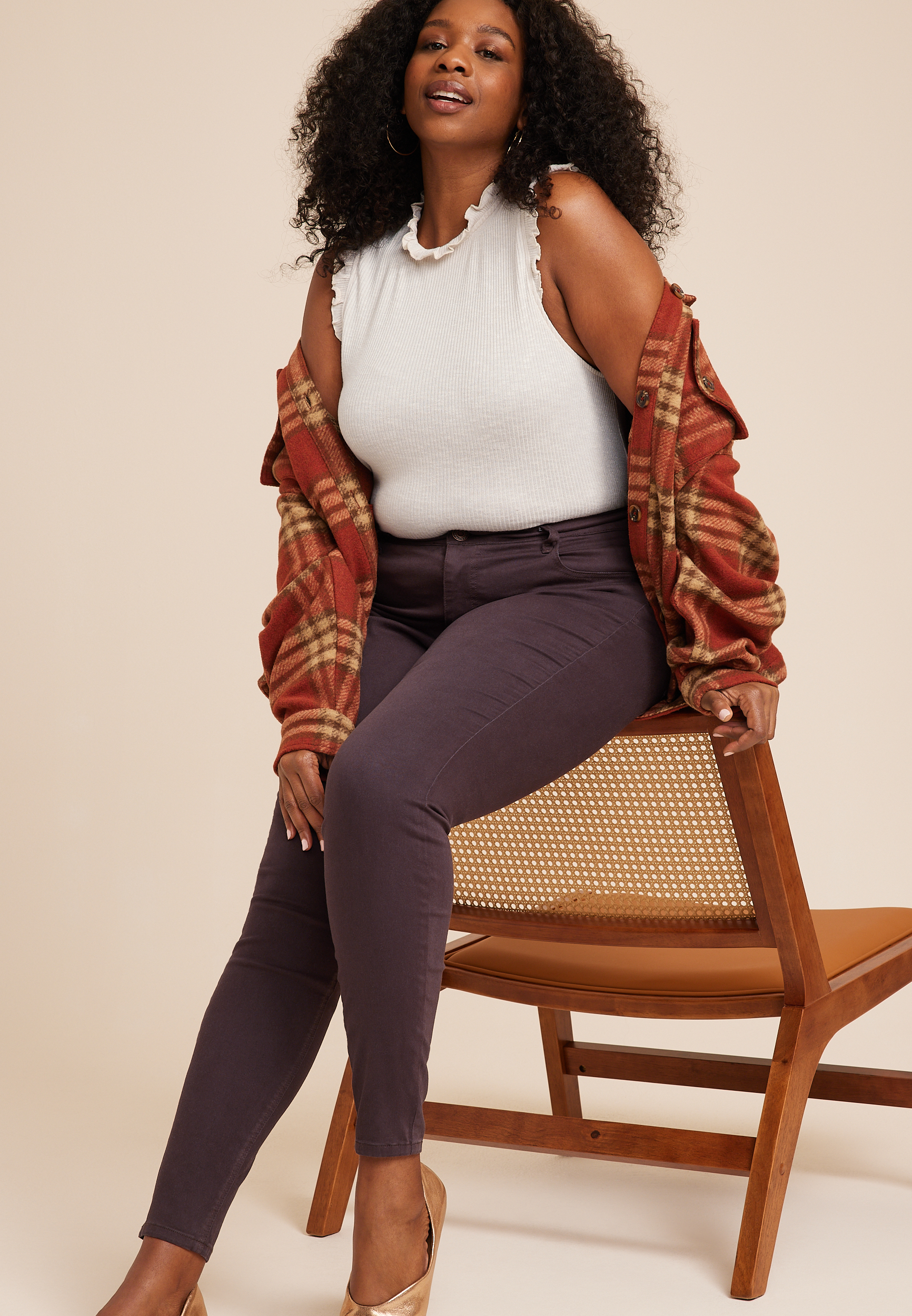 Plus Size m jeans by maurices&trade; High Rise Jegging, C4078, large