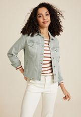 Olive Denim Jacket, C186, small