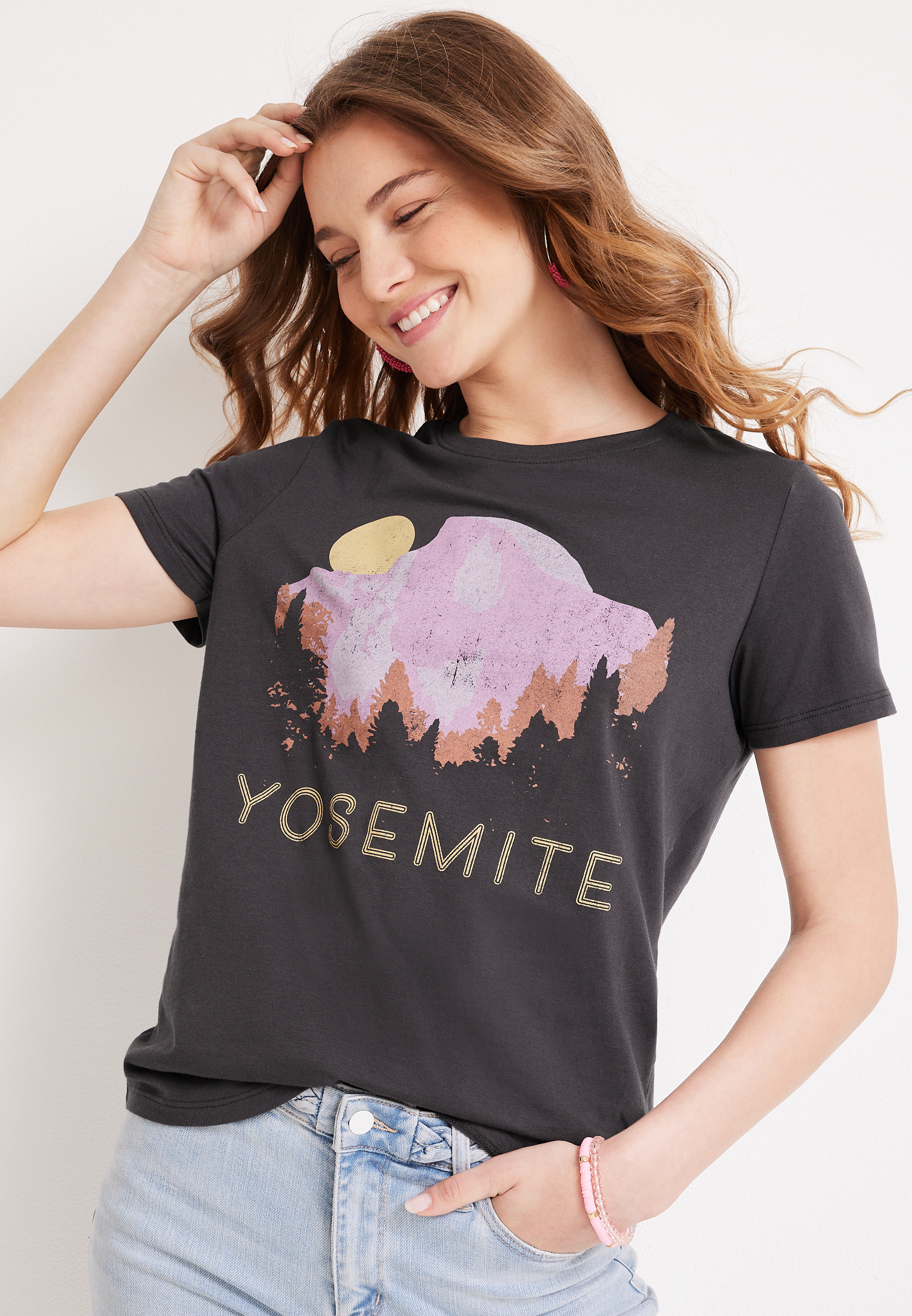 Yosemite Graphic Tee, PHANTOM BLACK, large