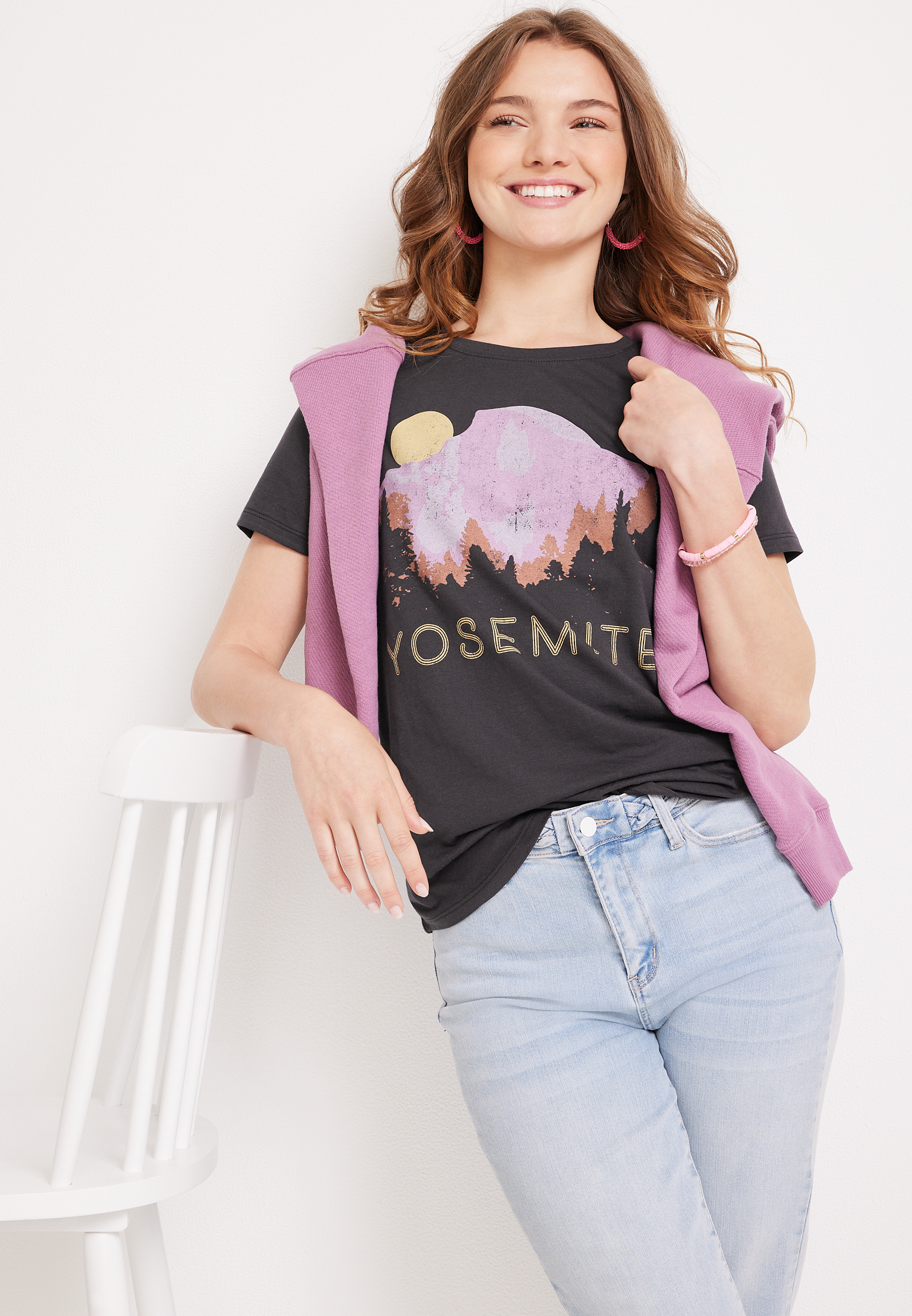 Yosemite Graphic Tee, PHANTOM BLACK, large