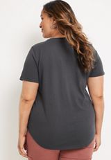 Plus Size Yosemite Graphic Tee, PHANTOM BLACK, small
