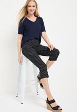 24/7 Solid V Neck Tunic Tee, BLUE JASMINE, small