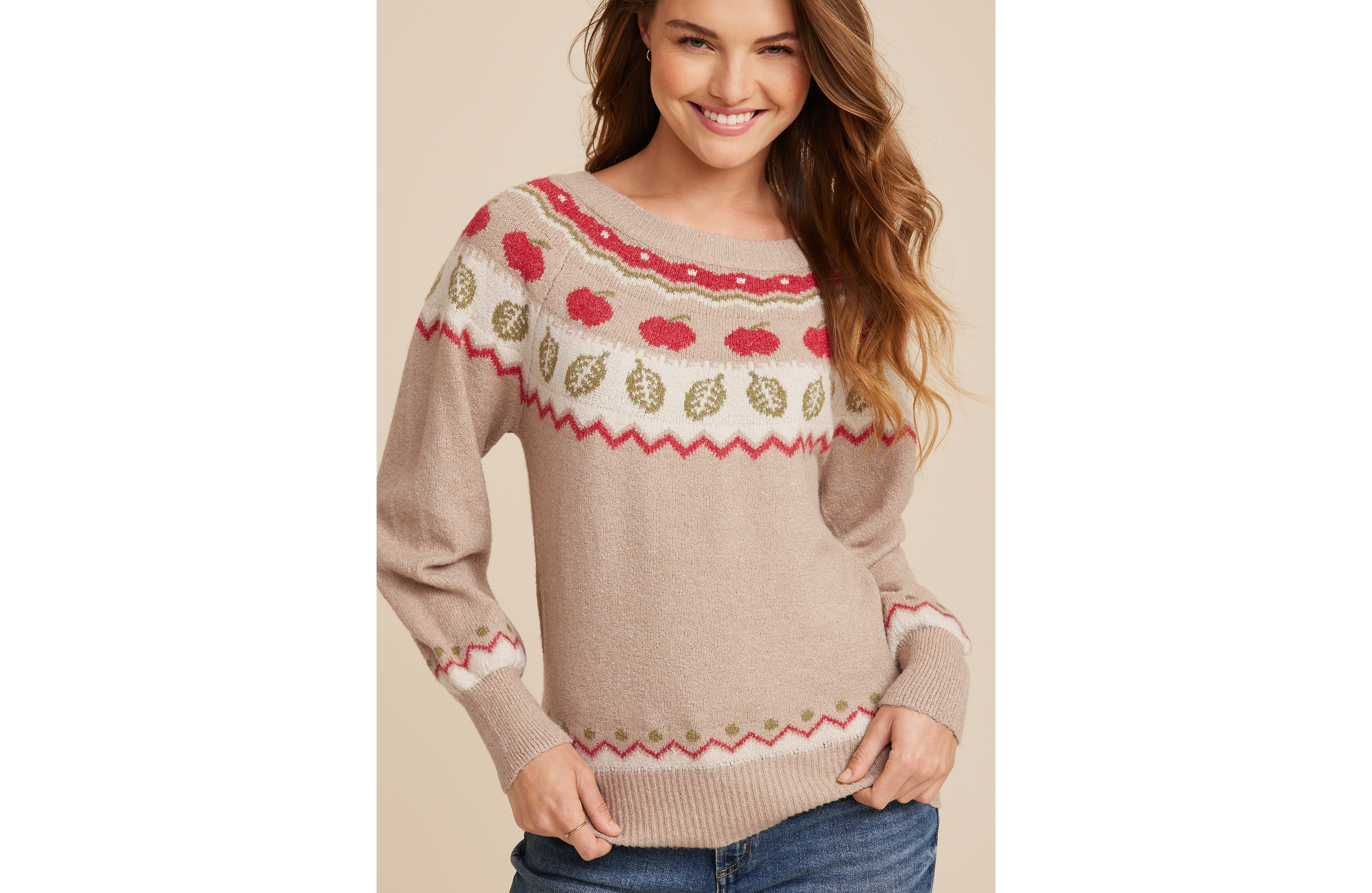 Apple Fair Isle Sweater