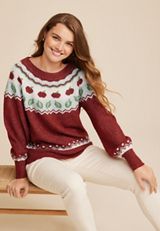 Apple Fair Isle Sweater, C9177, small