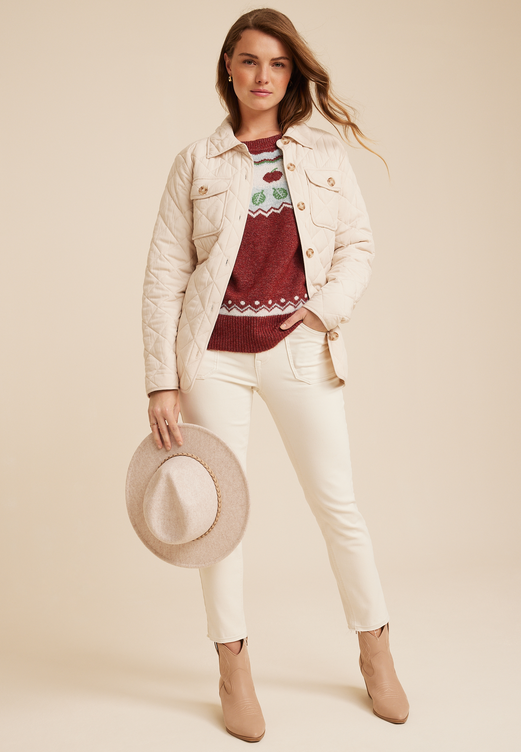 Apple Fair Isle Sweater, C9177, large