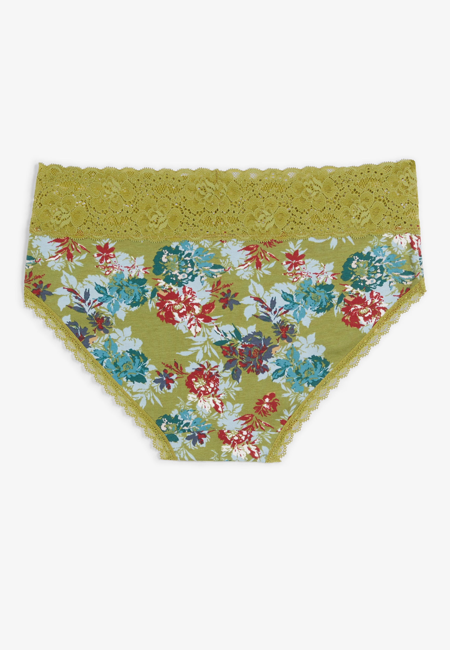 Simply Comfy Floral Cotton Hipster Panty, C9009, large